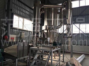 旋轉閃蒸干燥機是能一次完成膏糊狀物料干燥、粉碎、分級的高效快速型干燥裝置。