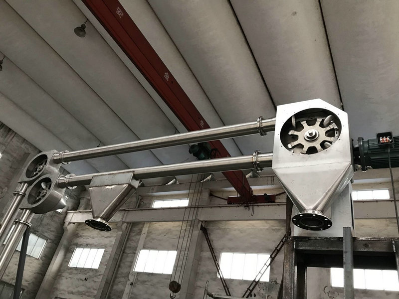 管鏈輸送機應用于精細化工、農藥礦石、建筑材料、食品工業(yè)等領(lǐng)域